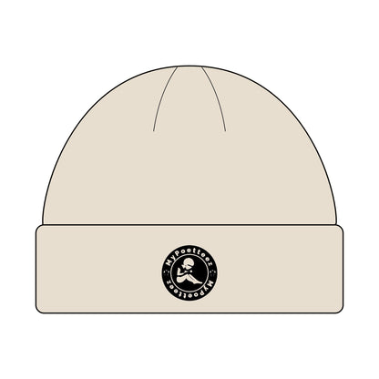 Cozy Cuff Beanie for Outdoors | MyPoetteez Logo Knit Hat