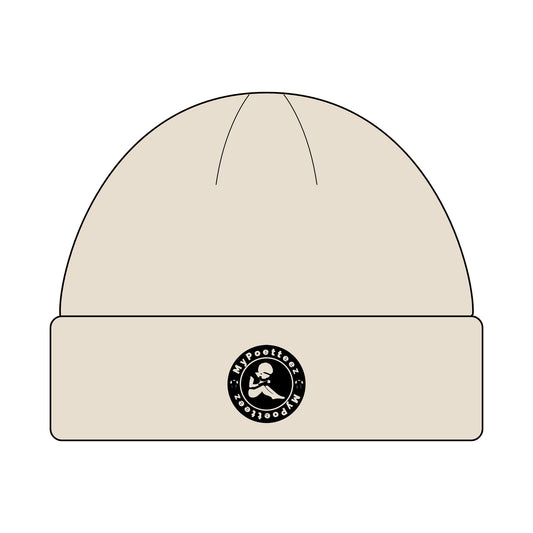 Cozy Cuff Beanie for Outdoors | MyPoetteez Logo Knit Hat