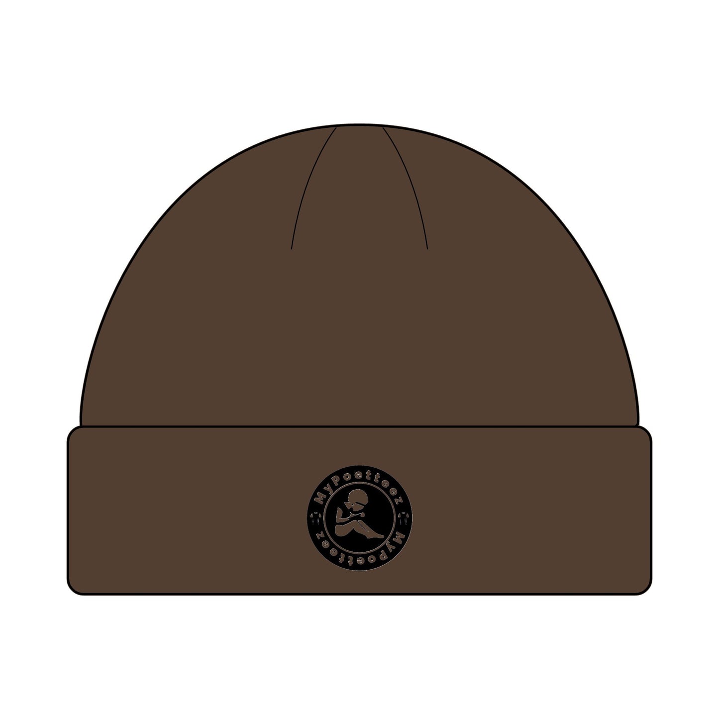Cozy Cuff Beanie for Outdoors | MyPoetteez Logo Knit Hat