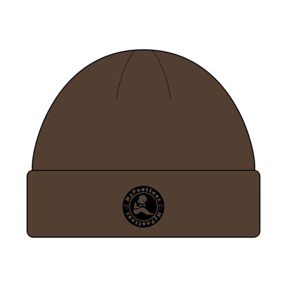 Cozy Cuff Beanie for Outdoors | MyPoetteez Logo Knit Hat
