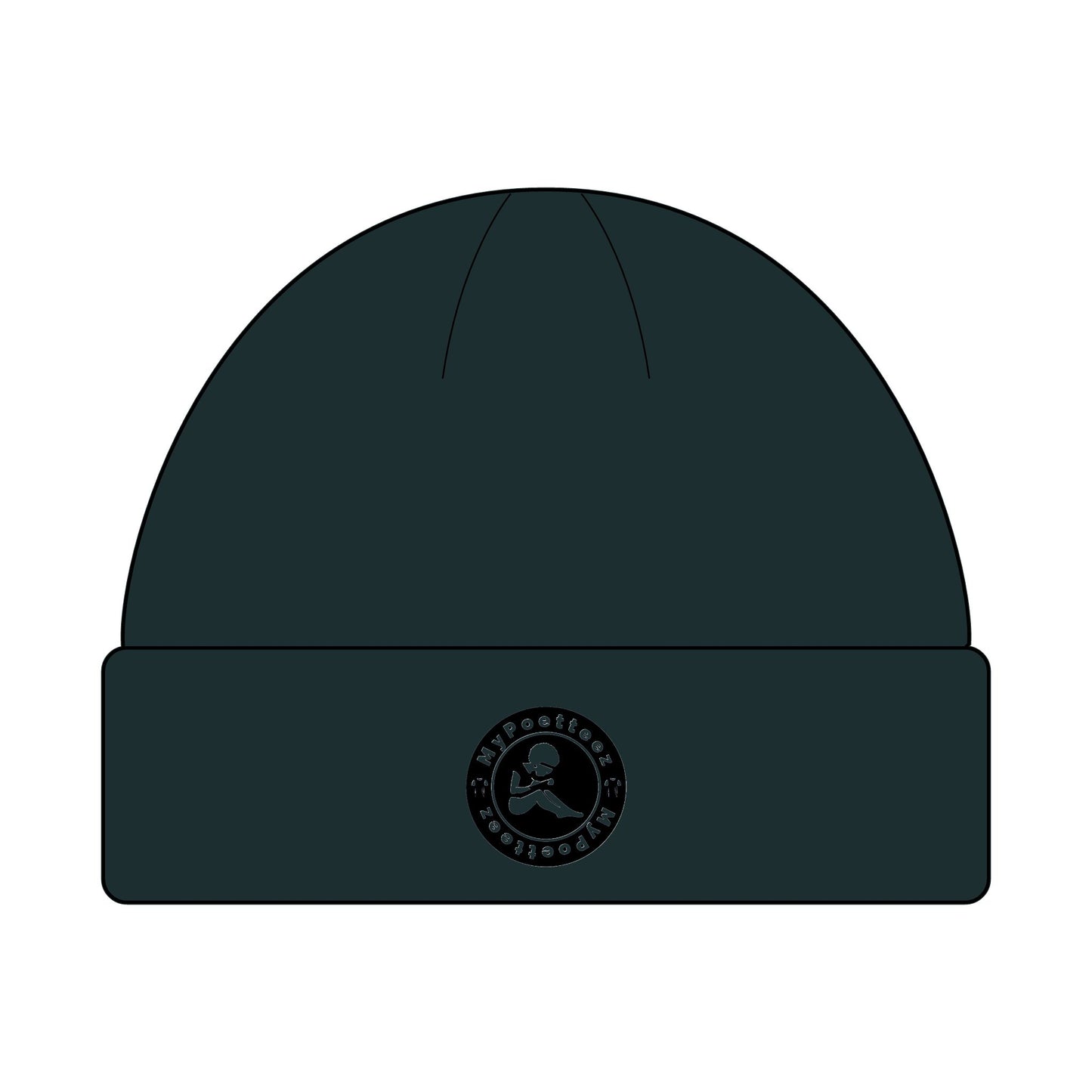 Cozy Cuff Beanie for Outdoors | MyPoetteez Logo Knit Hat