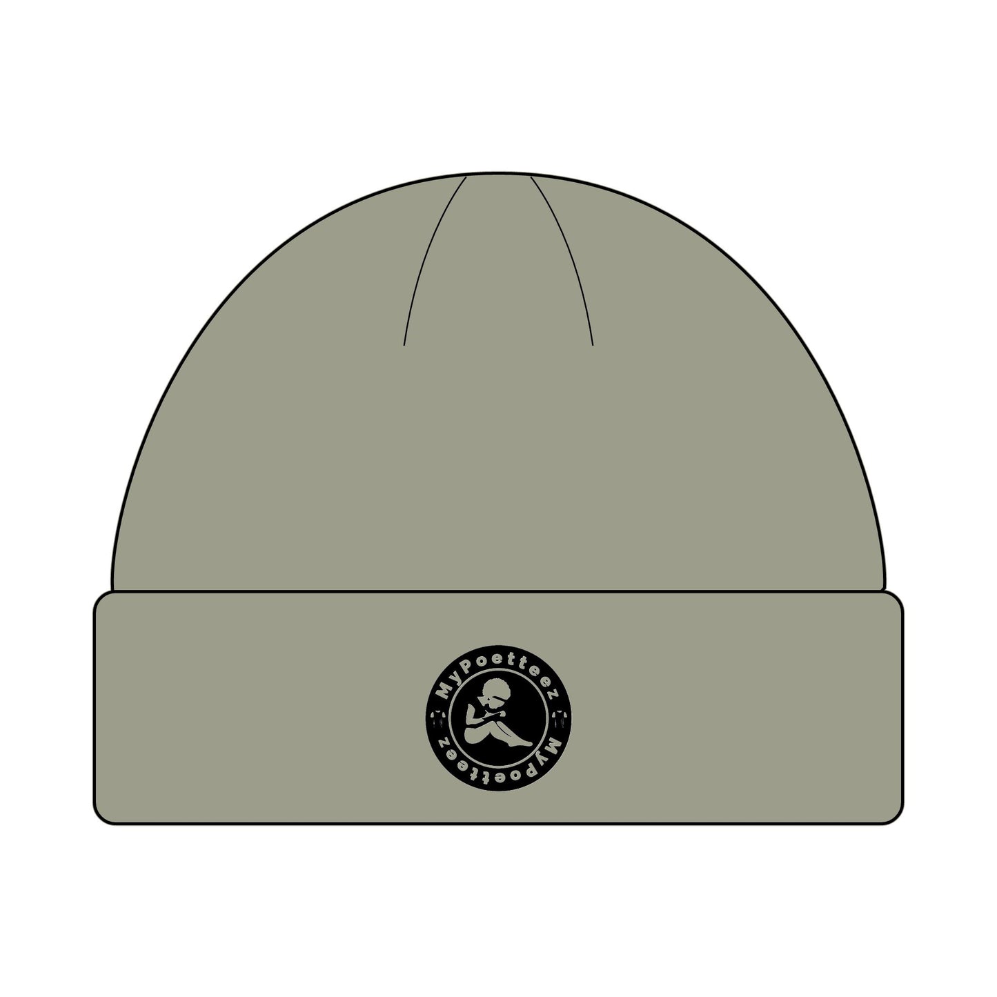 Cozy Cuff Beanie for Outdoors | MyPoetteez Logo Knit Hat
