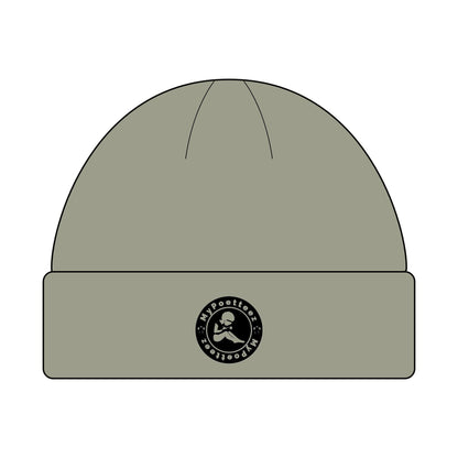 Cozy Cuff Beanie for Outdoors | MyPoetteez Logo Knit Hat