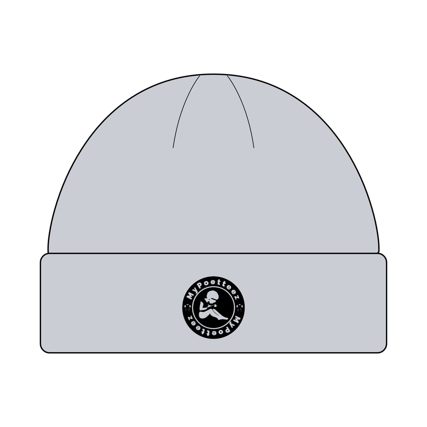 Cozy Cuff Beanie for Outdoors | MyPoetteez Logo Knit Hat