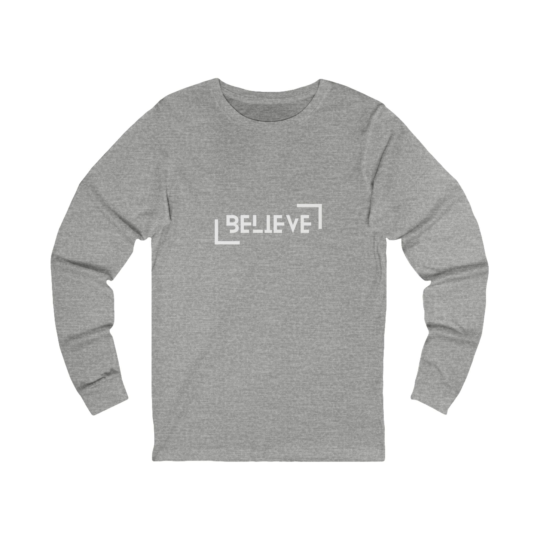 Unisex Jersey Long Sleeve Tee-Believe