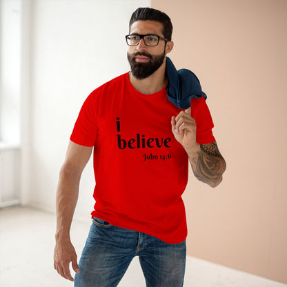 AI MODEL-Men's Staple Tee-i believe