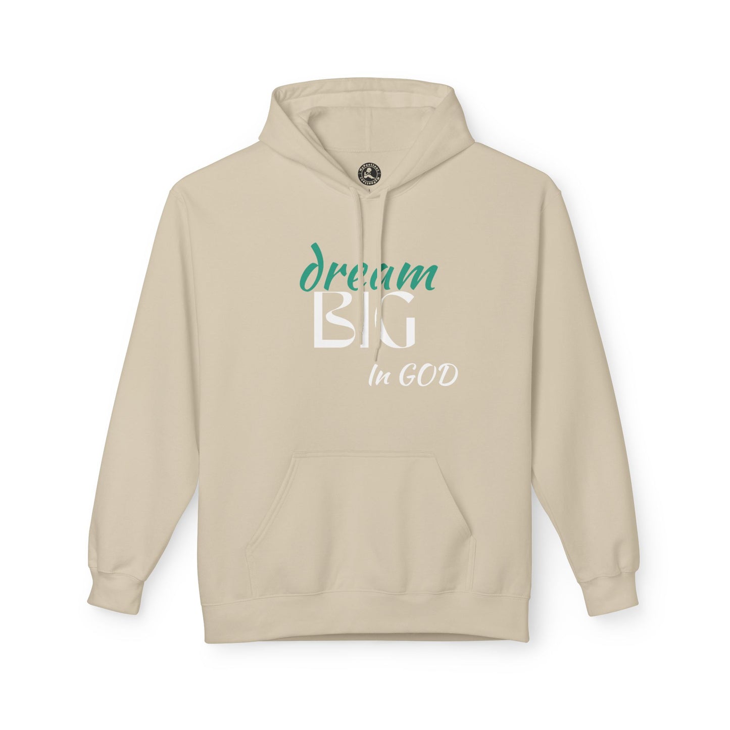 Dream Big in God Hoodie - Unisex Midweight Fleece for Faith & Inspiration
