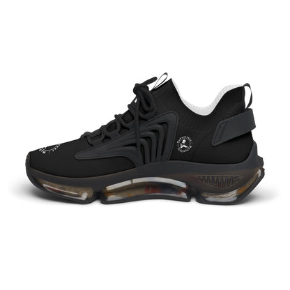 Women's Mesh Sneakers Black/Black Soles-MyPoetteez Logo