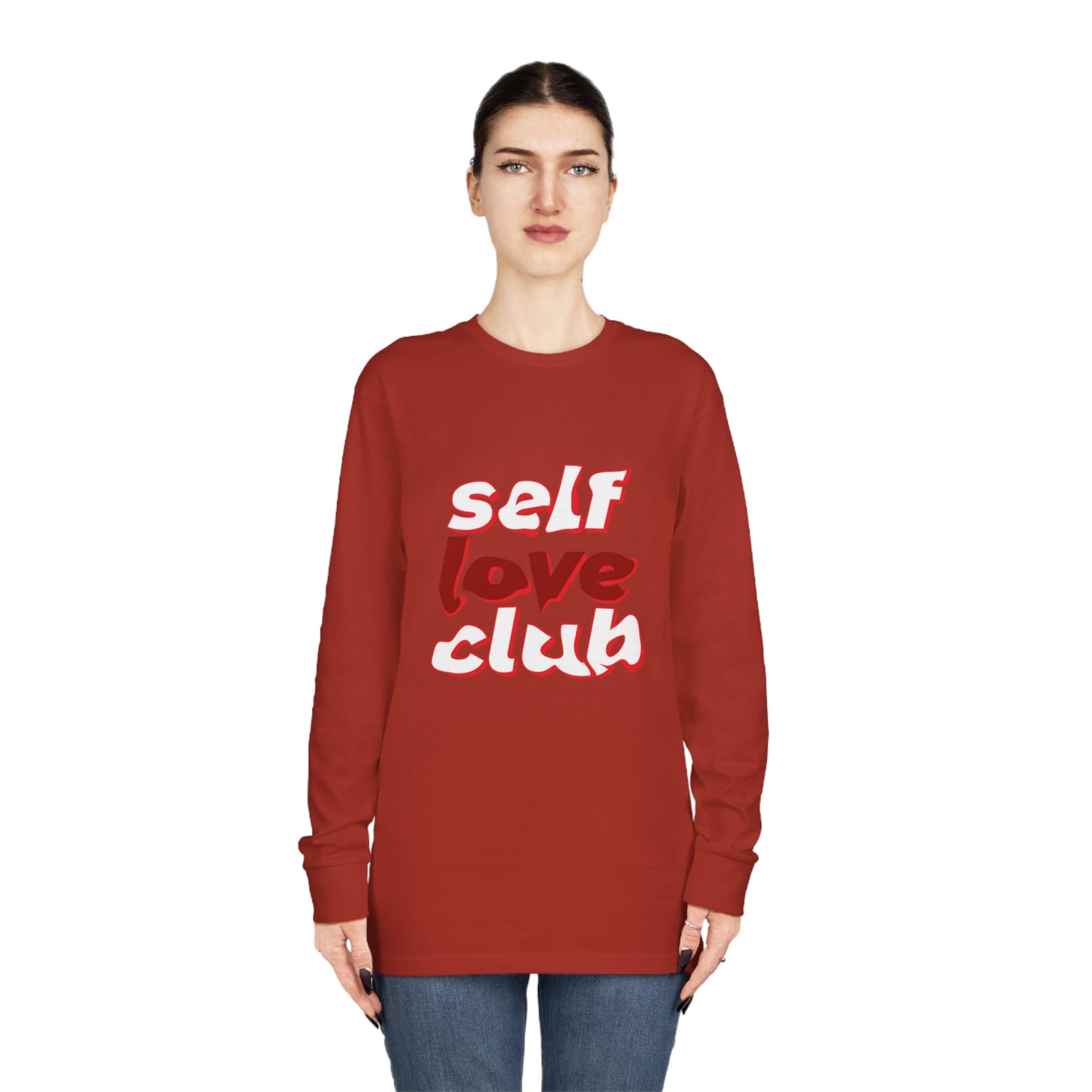 Women's Long Sleeve Crewneck-Self Love Club