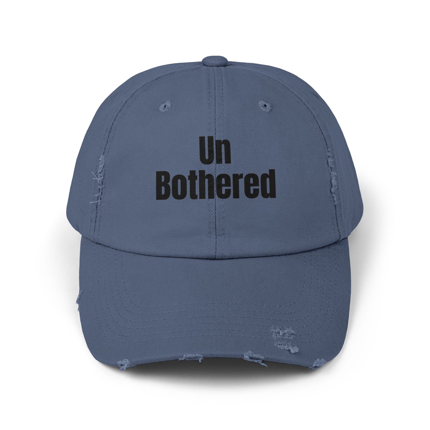 Unisex Distressed Cap-Un Bothered