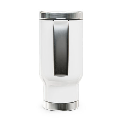 Stainless Steel Travel Mug with Handle, 14oz-BROTHER LIKE YOU
