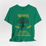 Unisex Jersey Short Sleeve Roots Run Deep-Branches Stretch Strong-2025 Family Gathering