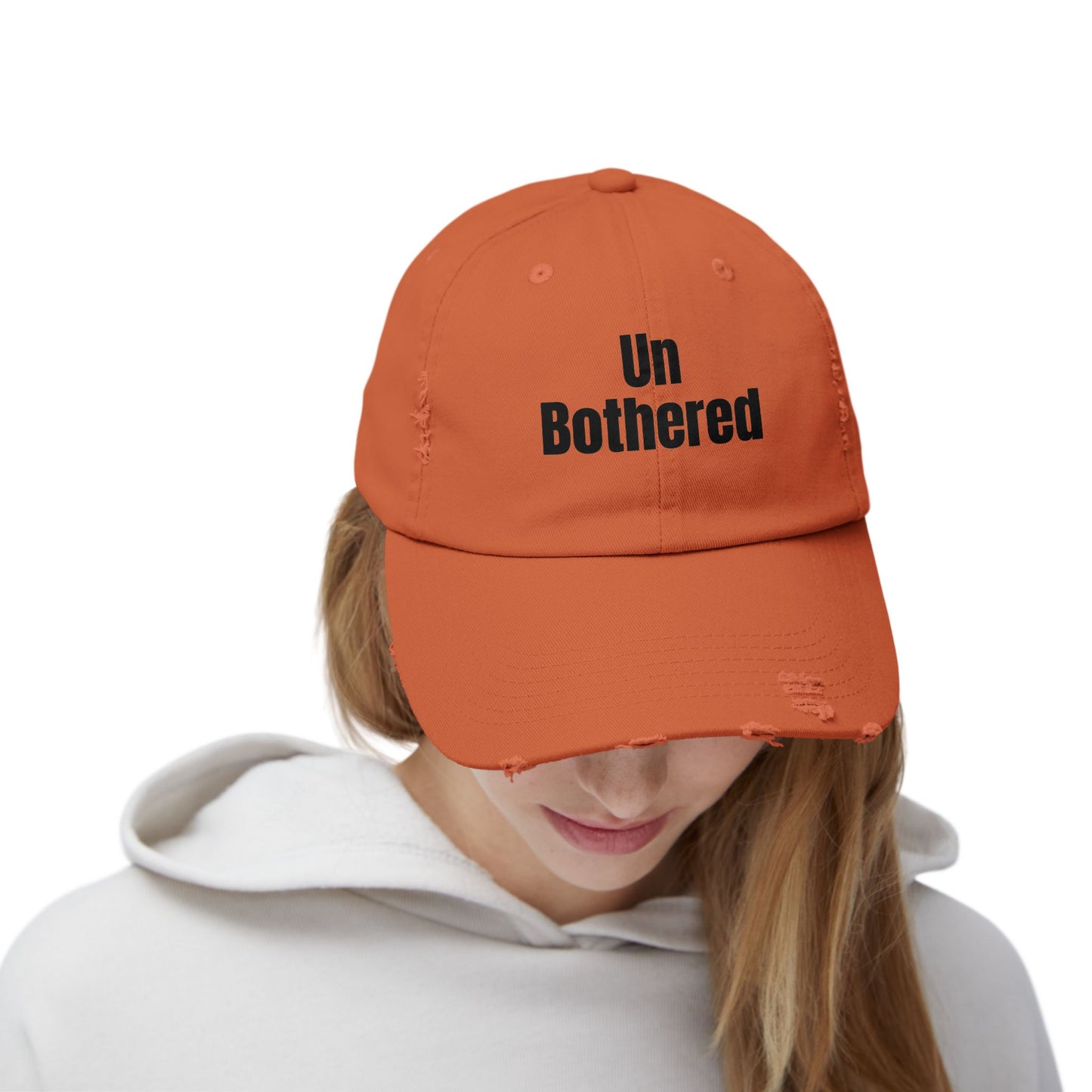 Unisex Distressed Cap-Un Bothered