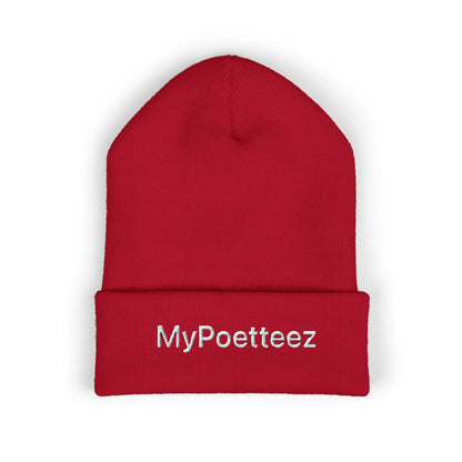 Classic Cuffed Beanie with Embroidered Logo - Cozy Winter Accessory