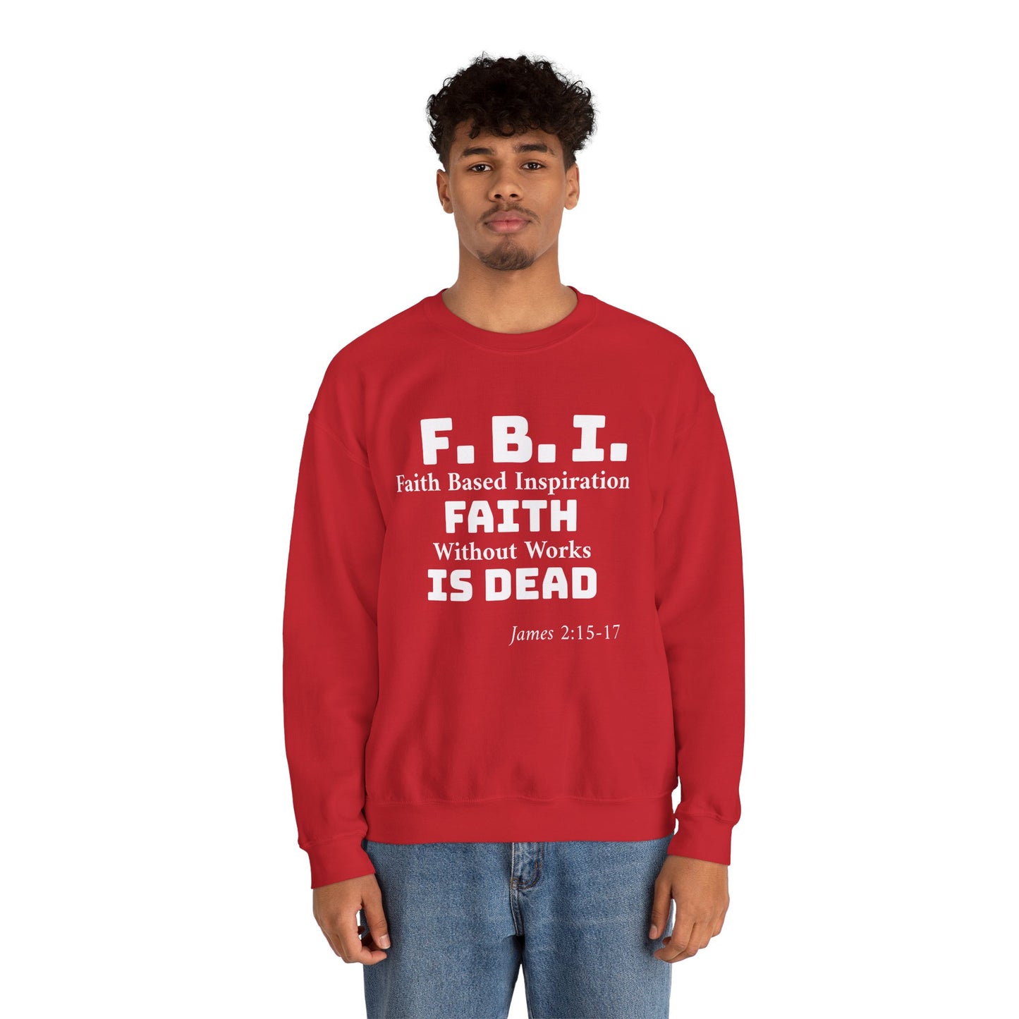 Unisex Heavy Blend™Faith Based Inspiration "F  B  I" Crewneck Sweatshirt