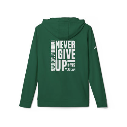 adidas Unisex Fleece Hoodie-NEVER GIVE UP