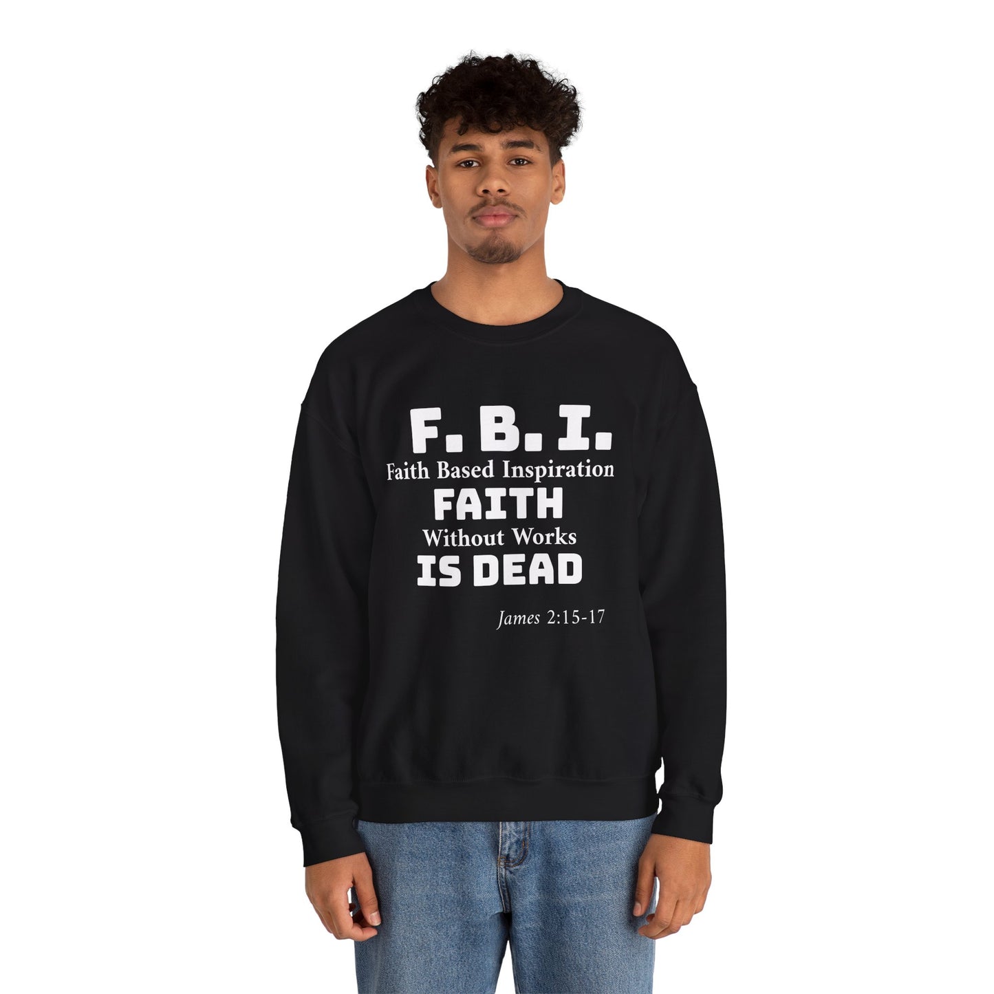 Unisex Heavy Blend™Faith Based Inspiration "F  B  I" Crewneck Sweatshirt