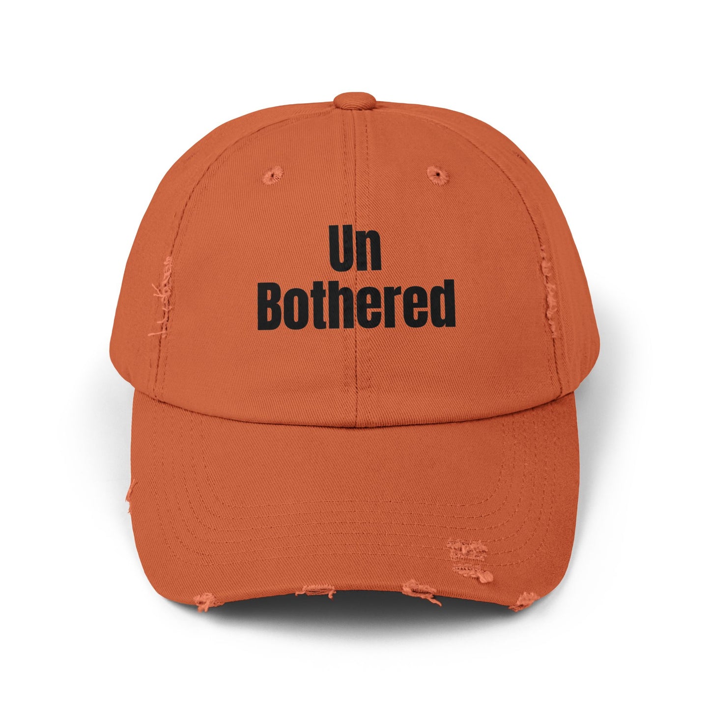 Unisex Distressed Cap-Un Bothered