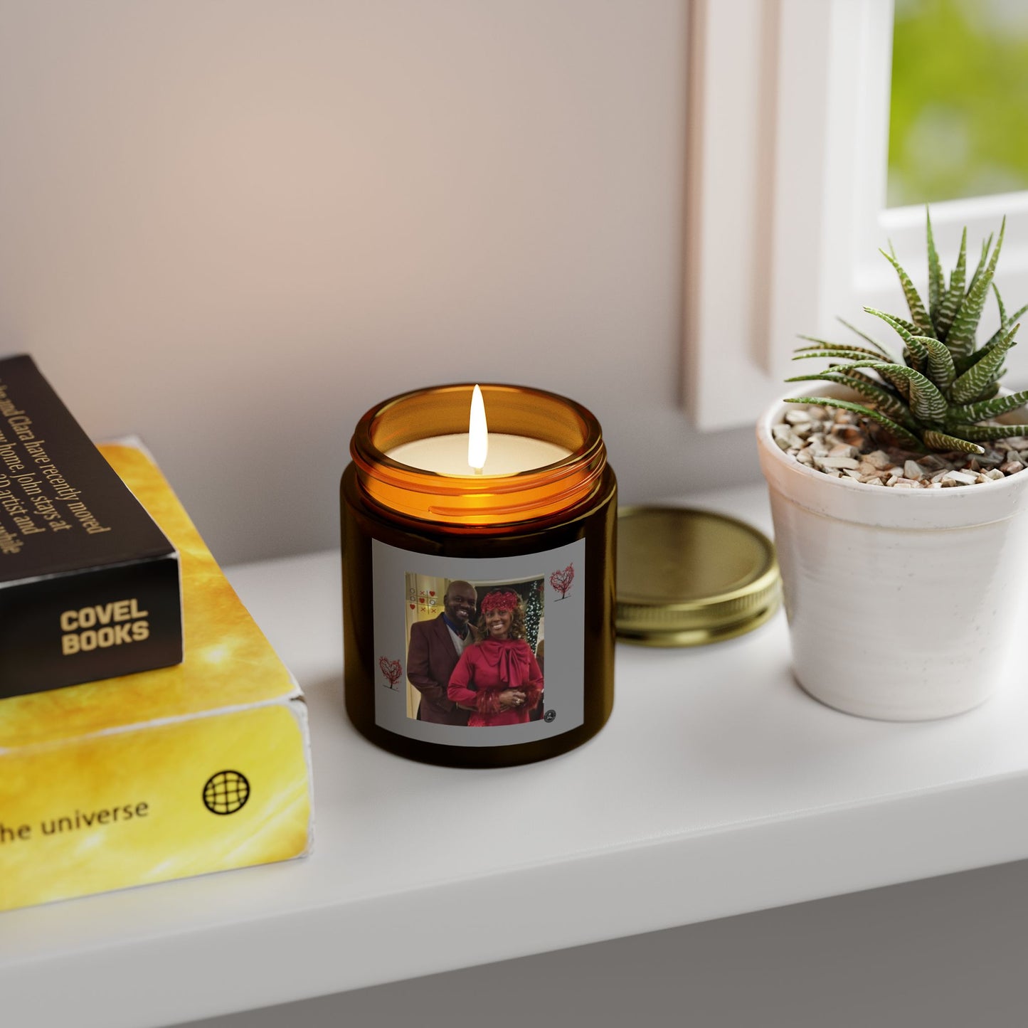 Scented Candles, Coconut Apricot Wax (4oz, 9oz)-CLEMON CANDLE