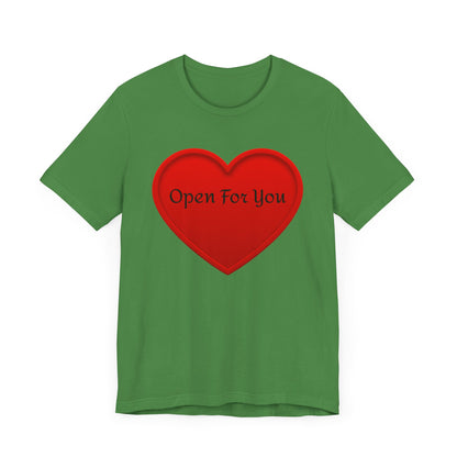 Unisex Jersey Short Sleeve-Open For You-HEART