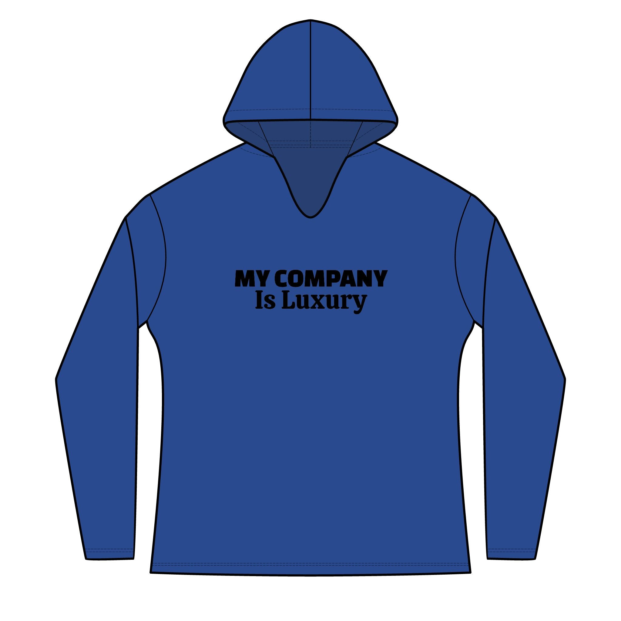 Women's Hoodie - 'My Company Is Luxury' Minimal Logo Pullover
