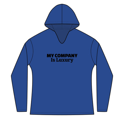 Women's Hoodie - 'My Company Is Luxury' Minimal Logo Pullover
