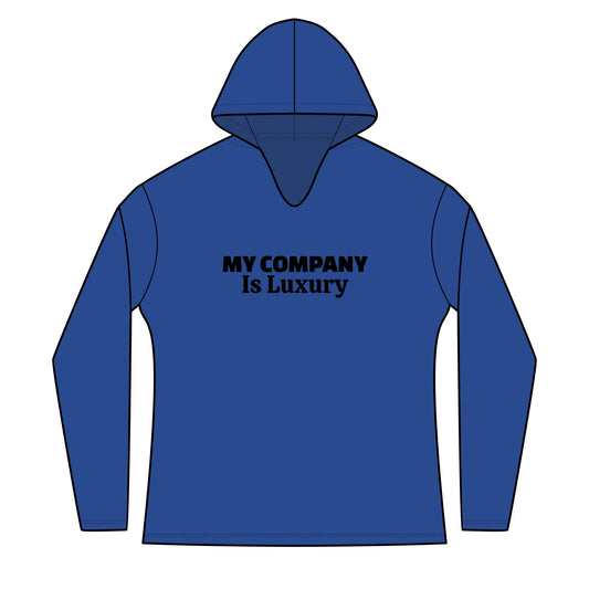 Women's Hoodie - 'My Company Is Luxury' Minimal Logo Pullover