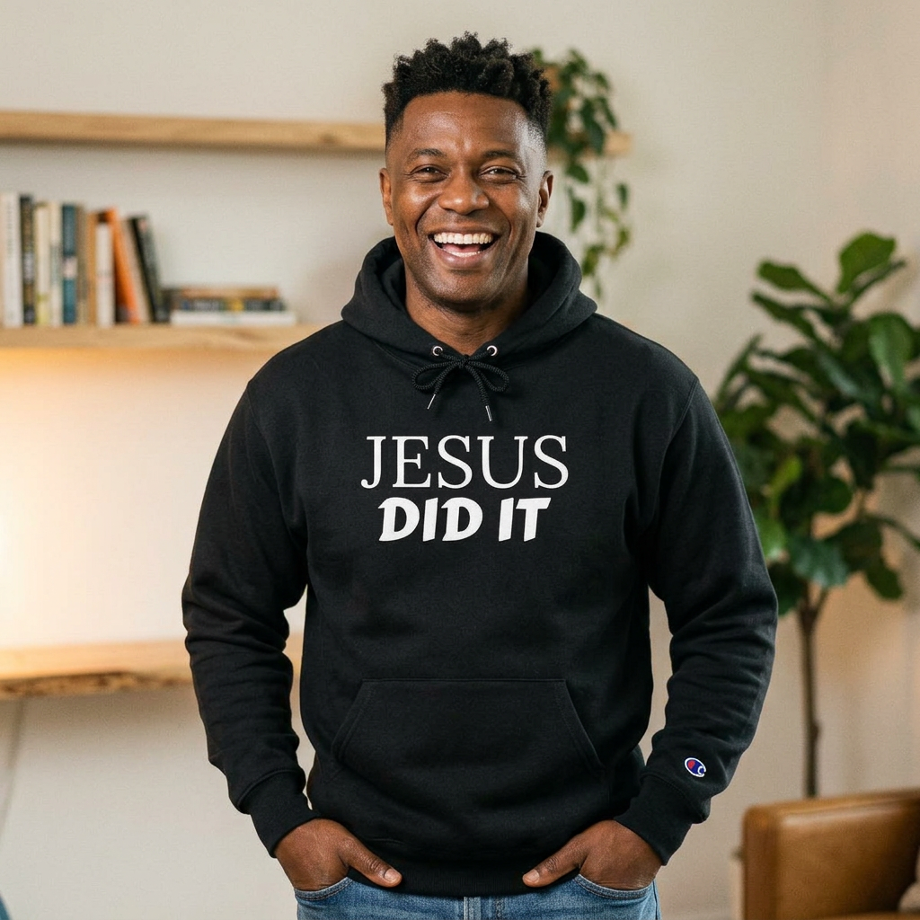 Champion Hoodie-JESUS DID IT
