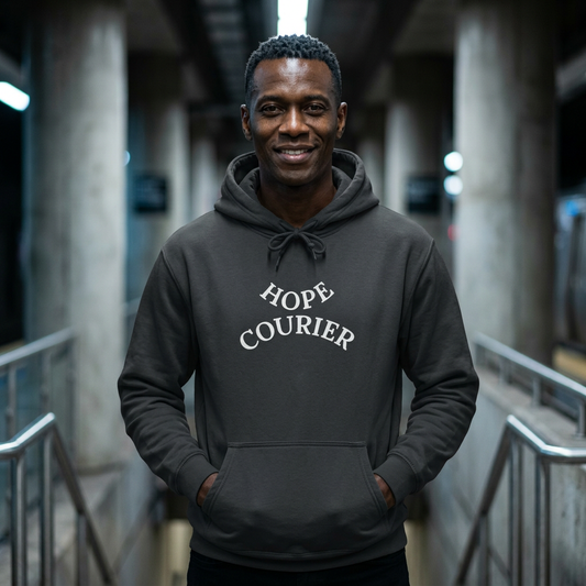 Suggest to SIZE UP- Waistband snug fit-Unisex College Hoodie-HOPE COURIER