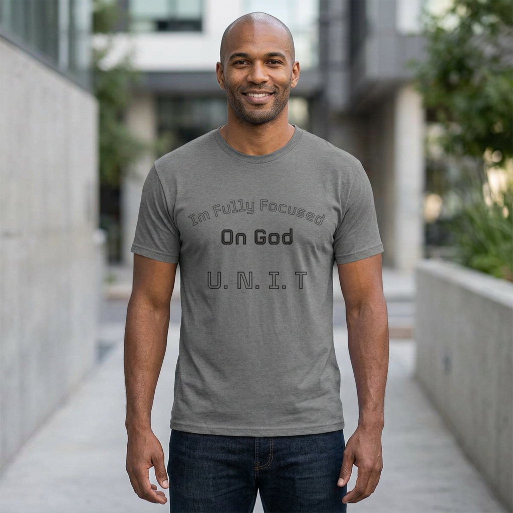 Faith T‑Shirt – "I'm Fully Focused On God U.N.I.T" Christian Tee