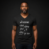 Unisex Jersey Short Sleeve V-Neck-Wisdom WWHIW