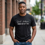 Faith & Confidence Tee — "God-fidence. Knowing I Can't But He Can"
