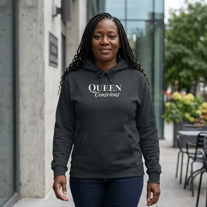 Unisex College Hoodie- Queen Conscious