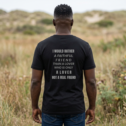 AI-Generated Person-Back Print-Unisex Jersey Short Sleeve-Rather A Faithful Friend