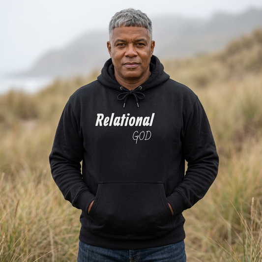 AI MODEL Relational God Hoodie - Faith-Based Christian Pullover