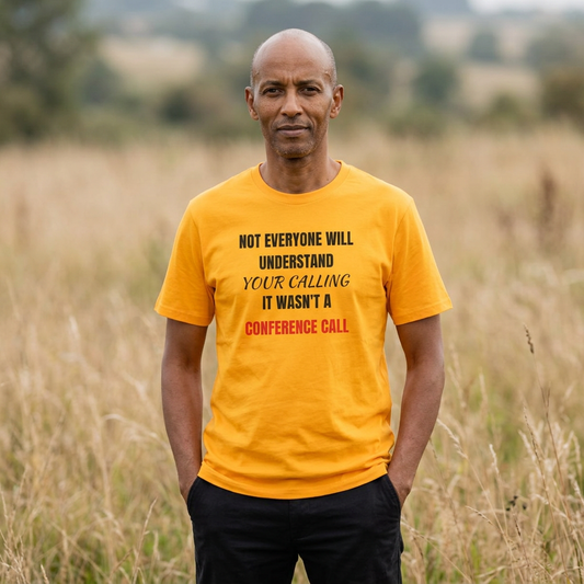 AI MODEL Unisex Soft-Style "YOUR CALLING/NOT A CONFERENCE CALL"