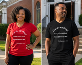 AI MODEL Christian V-Neck Tee — "I Can Do All Things" Philippians 4:13 Inspirational Shirt 2