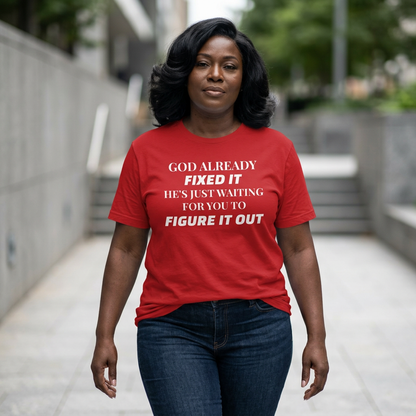 AI MODEL "GOD FIXED IT" Classic T‑Shirt
