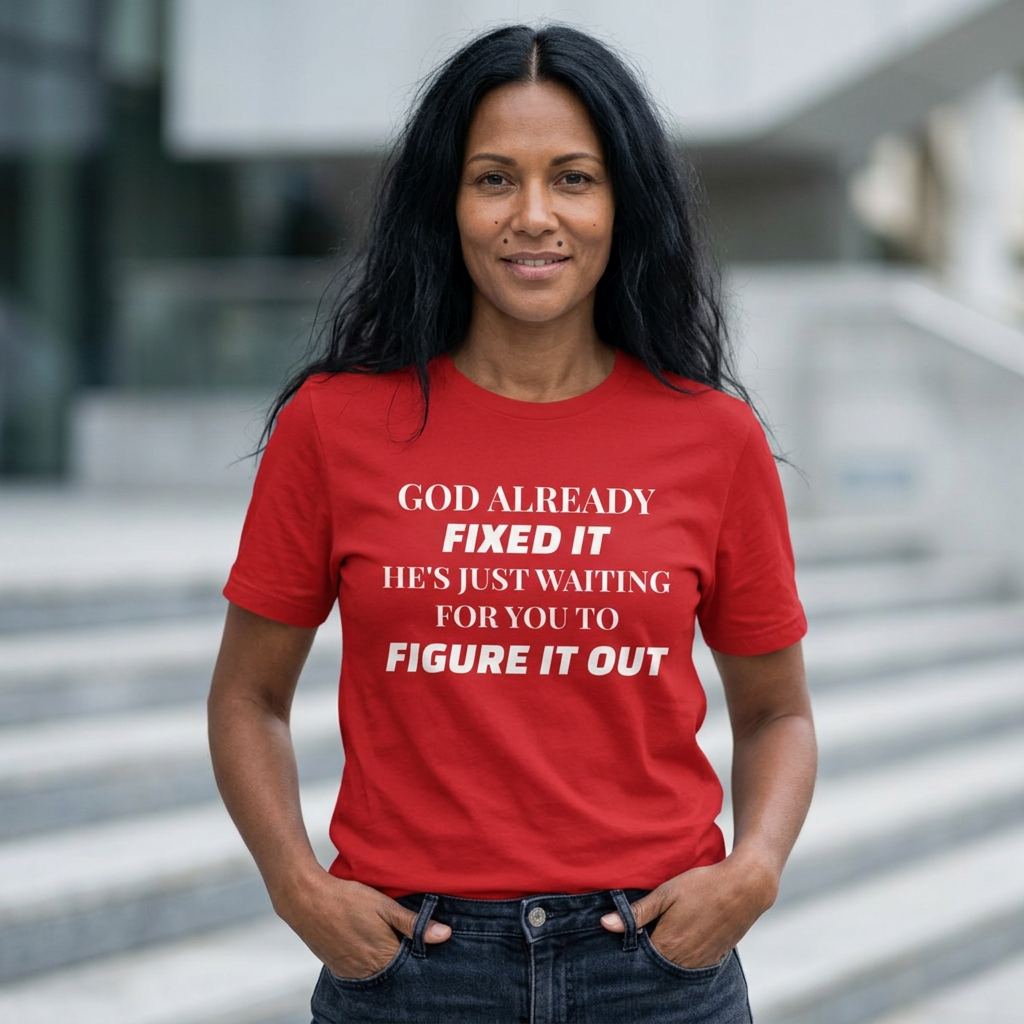AI MODEL "GOD FIXED IT" Classic T‑Shirt