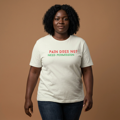 AI MODEL Unisex Jersey Short Sleeve--PAIN DOES NOT NEED PERMISSION