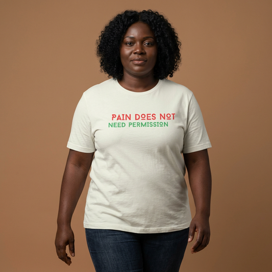 AI MODEL Unisex Jersey Short Sleeve--PAIN DOES NOT NEED PERMISSION