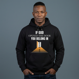 AI MODEL "IF GOD OPENED THE DOOR-YOU BELONG IN THE ROOM" Christian Graphic Inspirational Hoodie