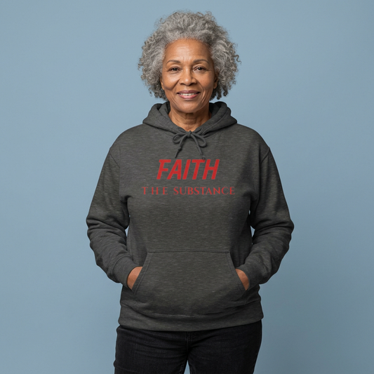 AI MODEL "FAITH" THE SUBSTANCE — Inspirational Christian Pullover