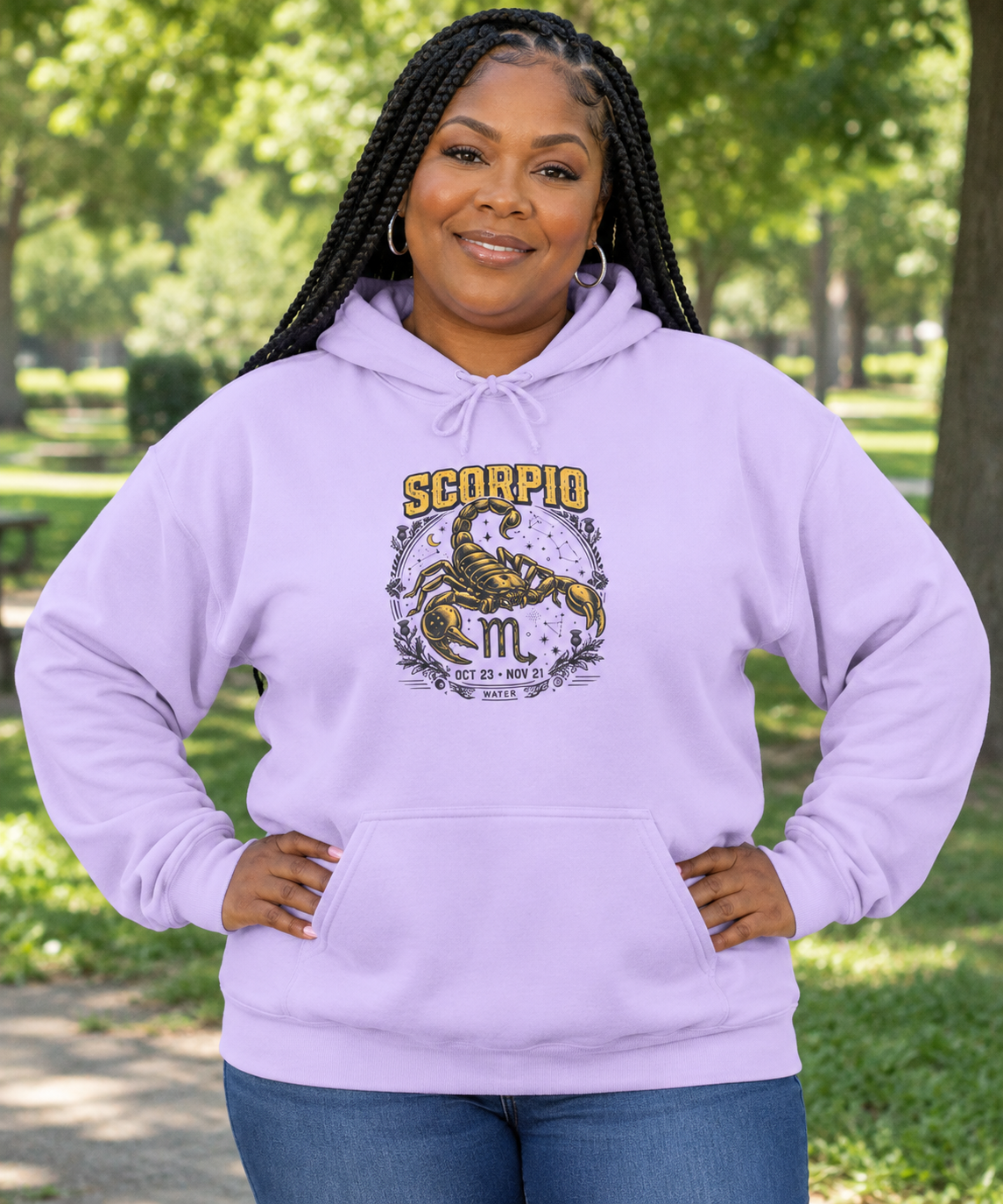 AI MODEL SCORPIO-Celestial Snake Mandala Hoodie – Mystic Astrology Graphic Sweatshirt