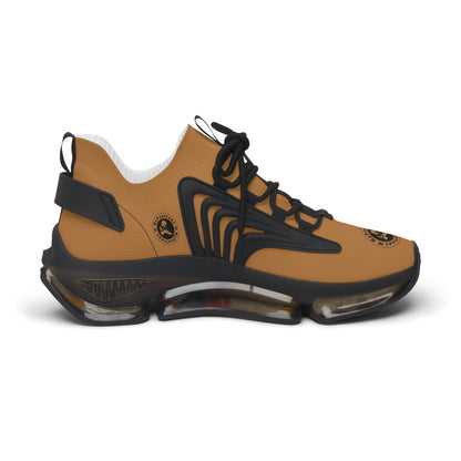 Women's Mesh Sneakers Light Brown/Black Soles-MyPoetteez Logo