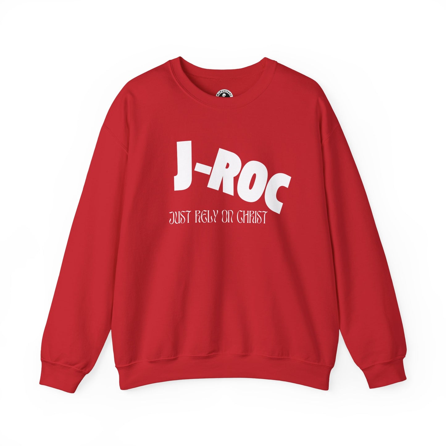 Unisex Heavy Blend™ JUST RELY ON CHRIST "J-ROC" Crewneck Sweatshirt