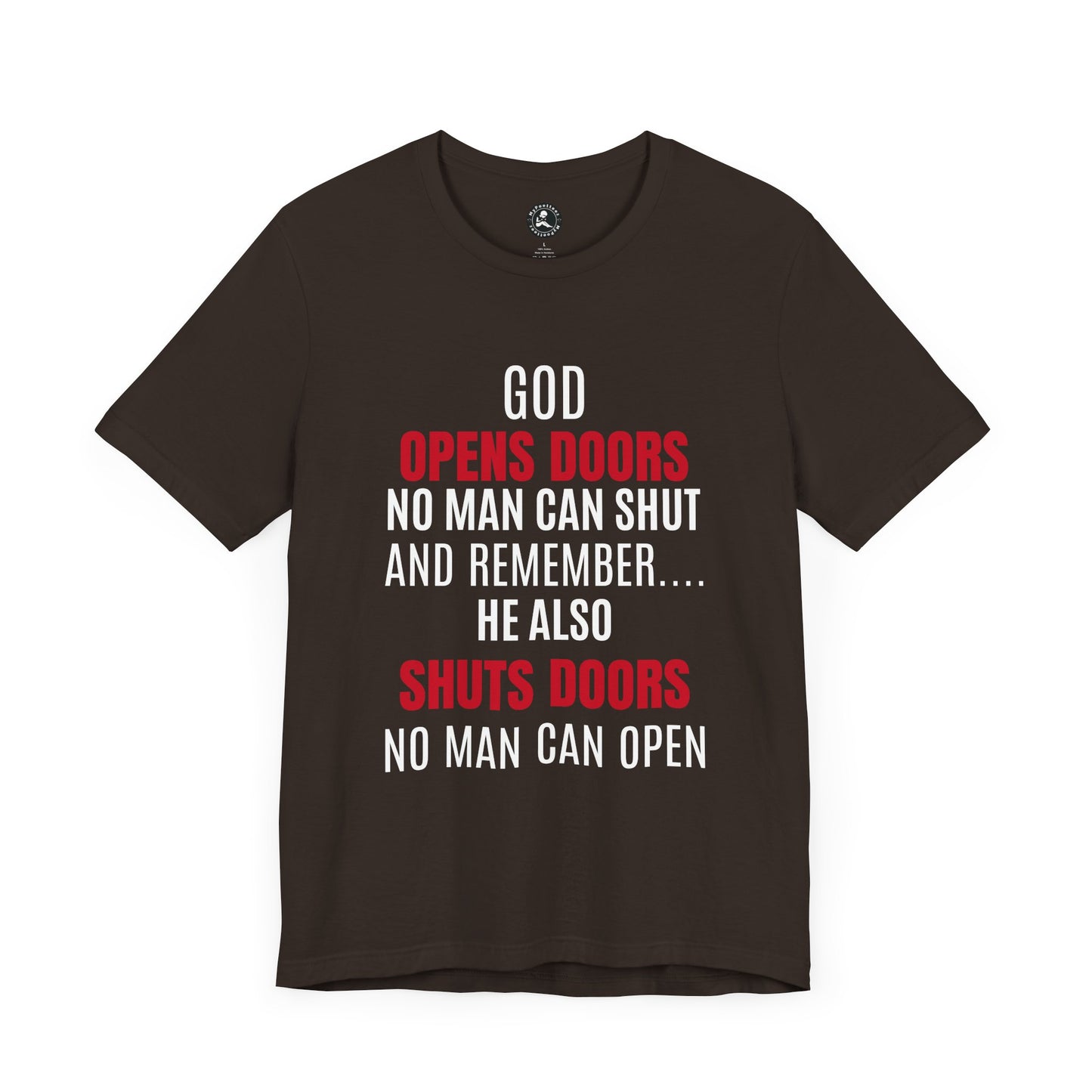 Unisex Jersey Short Sleeve Tee-GOD OPENS DOORS