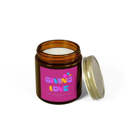 Scented Candles, Coconut Apricot Wax (4oz, 9oz)-GIVING LOVE