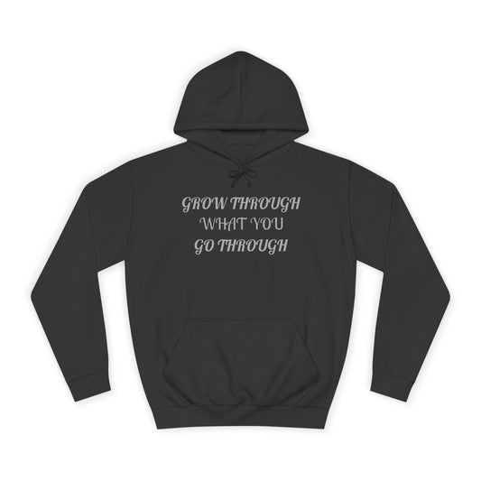Suggest to SIZE UP- Waistband snug fit-Unisex College Hoodie-Grow Through