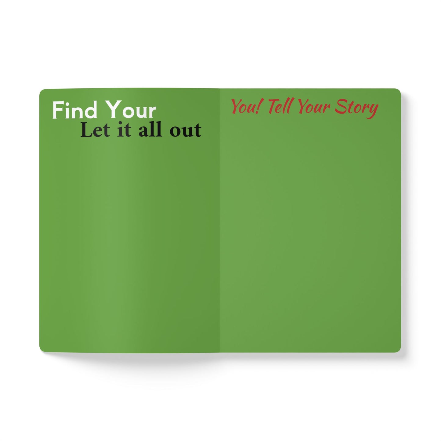 Inspirational Softcover Journal - "Exhale A Deserved Breath"